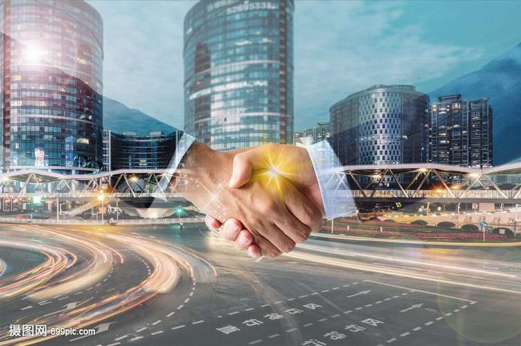 握手的商務人士