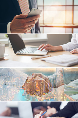 商務合作商務人物商務小人AI矢量素材