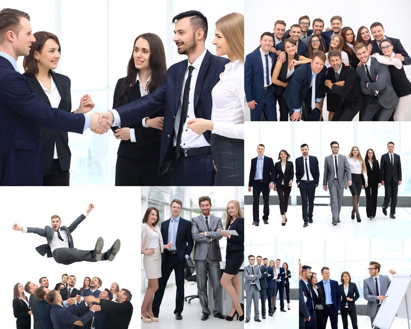 商務職業團隊人物攝影高清圖片