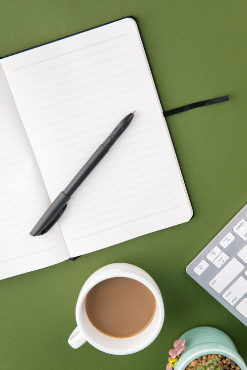 醒神咖啡辦公用品商務攝影圖 攝影