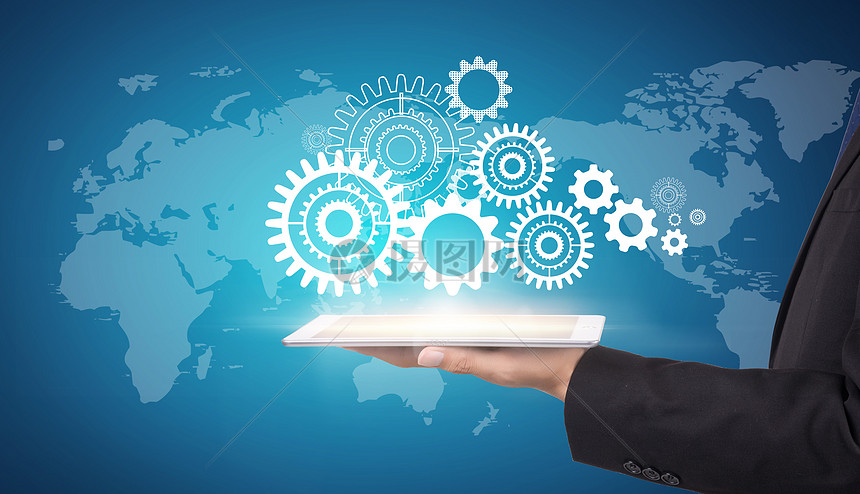 商務科技背景圖片素材-正版創意圖片500599536