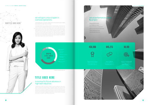 創意簡潔大氣現代商務企業產品形象推廣畫冊排版設計