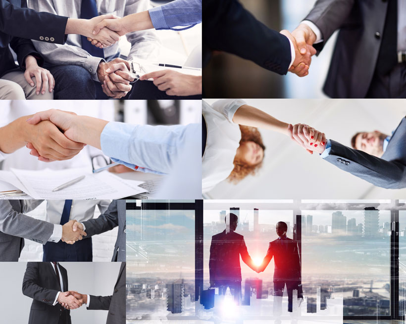 握手合作商務(wù)人士攝影
